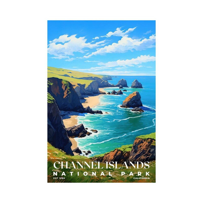 Channel Islands National Park Poster, Travel Art, Office Poster, Home Decor | S6